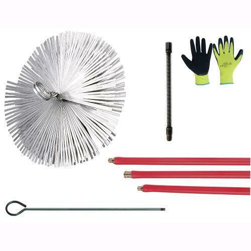 Kit spazzacamino pulizia canne - spazzacamino,