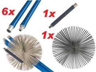 Kit spazzacamino con snodo - spazzacamino, a
