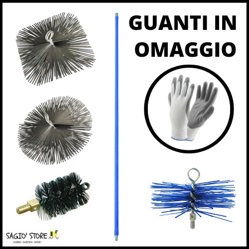 Scovolo spazzola asta canna - asta,