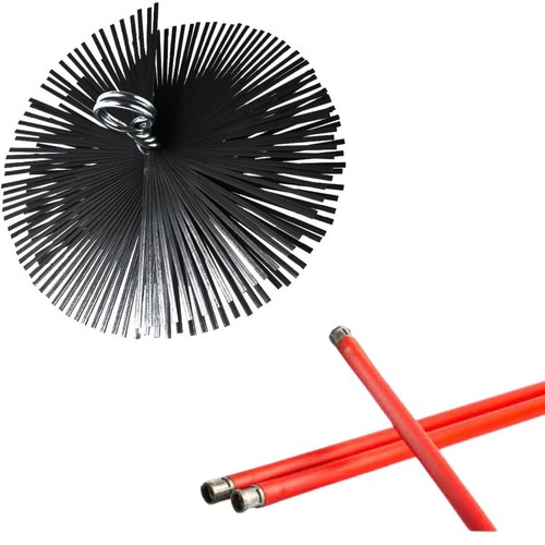 Spazzacamino kit aste scovolo - aste,